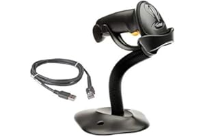 Square Stand, Square Register, Square Terminal Compatible Barcode Scanner | Zebra (Symbol) LS2208 Barcode Scanner with Hands-Free Stand and USB Cable