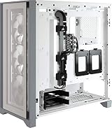Corsair iCUE 4000X RGB Tempered Glass Mid-Tower Case White view 16