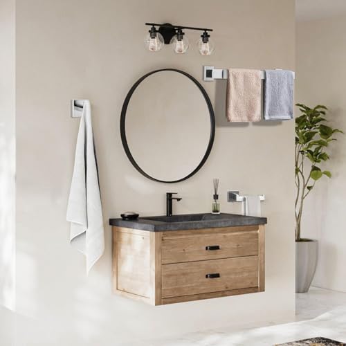 Conjunto de 4 Acessórios para Banheiro em Aço Inoxidável, Kit Acessórios Inox Para Banheiro Lavabo, Conjunto Toalheiro Parede, Conjunto de para Toalheiro de Banheiro