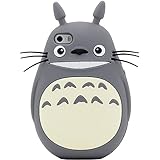 iPhone 6S Case, MC Fashion Lovely 3D Cute Japanese Cartoon Totoro Soft Silicone Protective Case For Apple iPhone 6S (2015) & iPhone 6 (2014) (Gray)