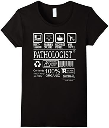 Women's pathologist shirt- Pathology multi-tasking Medium Black