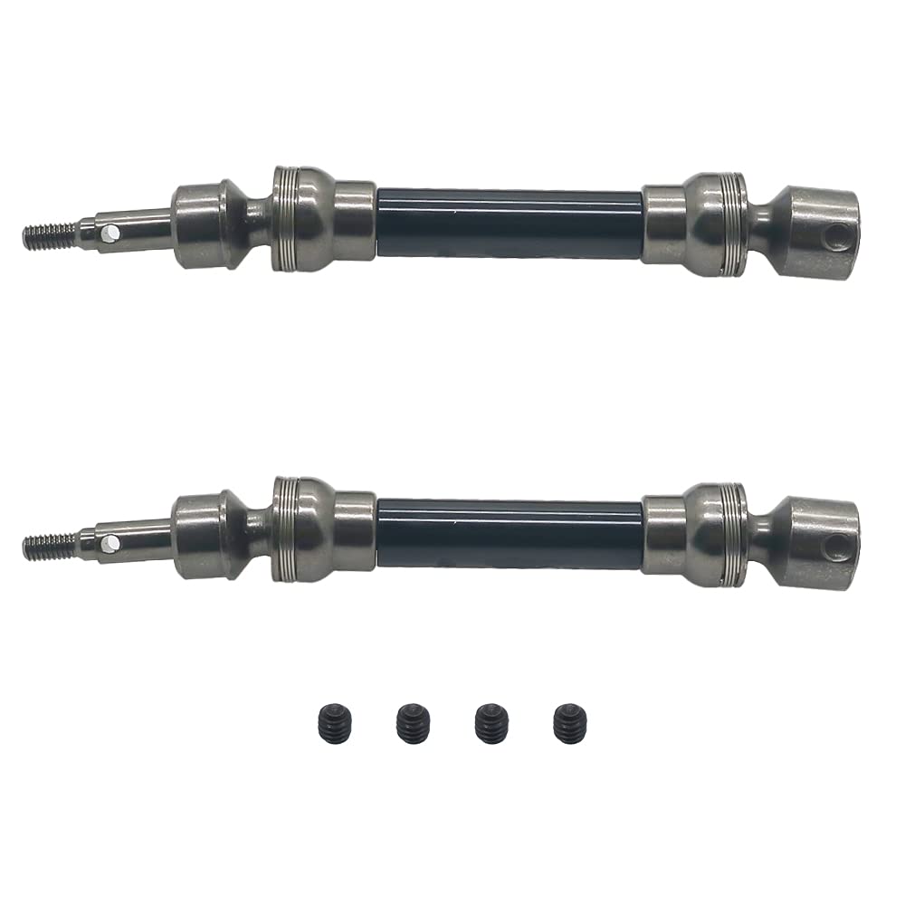 RCAWD Front/Rear Drive Shaft set upgrades parts for ARRMA Big Rock, Granite, Senton,and Vorteks 3s&Mega - ARRMA 2pcs/set (Black)