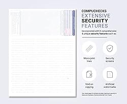 Compuchecks - 250 High Security Blank Check Stock