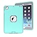 MAKEIT CASE iPad mini Case iPad mini 2 3 Case 3in1 Hybrid Shockproof Case for iPad mini 1 2 3 (Mint Green/Gray)