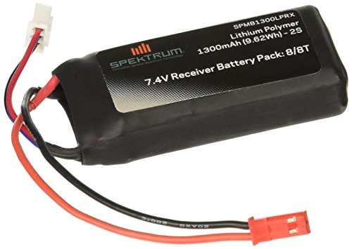 Spektrum 7.4V 1300mAh 2S 5C LiPo RX Pack Battery with JST Connector