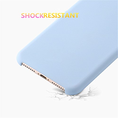 image for iPhone 7 & iPhone 8 case,YAZHAN Liquid Silicone Gel Rubber Slim Fit So