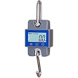 Klau Mini 600 Lb 300 Kg Digital Hanging Scales Industrial Crane Scale Grey for Home Farm Factory Hunting Fishing