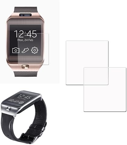 Donkeyphone - 2X Protector DE Pantalla Ultra Clear Flexible para Samsung Galaxy Gear 2 Y 2 Neo SM-R380 Reloj Wearable Inteligente Android