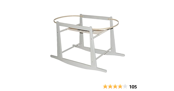 grey rocking moses basket
