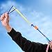 GLOCITI Rocket Slingshot Flying Copters with Led Lights - 12 Slingshot + 12 LED Rocket Launchers + 12 Extra Wings, Rockets Slingshot Helicopters Copters Glow in The Dark for Outdoor Game Party Favors