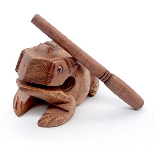 Wooden Frog Rasp Musical instruments of Africa Frog Rasp Super Guiro (4