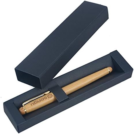 Personalized / Engraved Bamboo Gel Ink Pen, Handcrafted Premium Natural Environmental Rollerball Pen With your custom Name or text