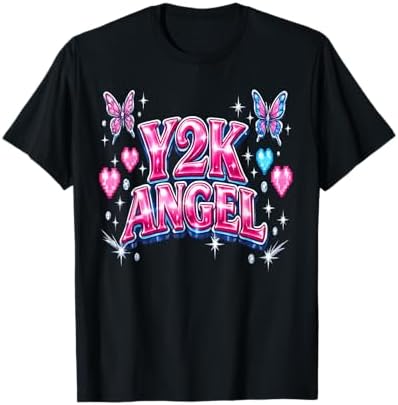 Amazon.com: Retro 90s 00s Throwback Angel Wings Y2K aesthetic T 