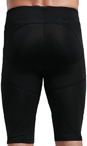 Showbellia Men's Workout Compression Shorts - Best for Running,Basketball,Athletics,Gym,Softball,Tennis - Black Tight pants