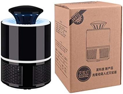 Electronic Mosquito Killer Photocatalyst Light USB Power with Suction Fan Black