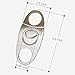Made in Italy - Stainless Strong Steel Double Guillotine Cigar Cutter In Elegant Gift Pouch - Finely Brushed Sharp Blades - Very Effective Straight Cut Comfortable to Use Very Reliable - New in the US