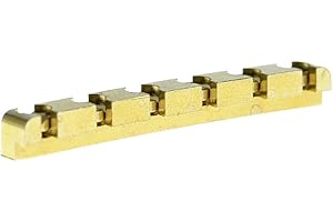 Dopro 42mm Curved Bottom Brass Guitar Nut Height Adjustable Brass Nut Fits Strat/Tele Guitars