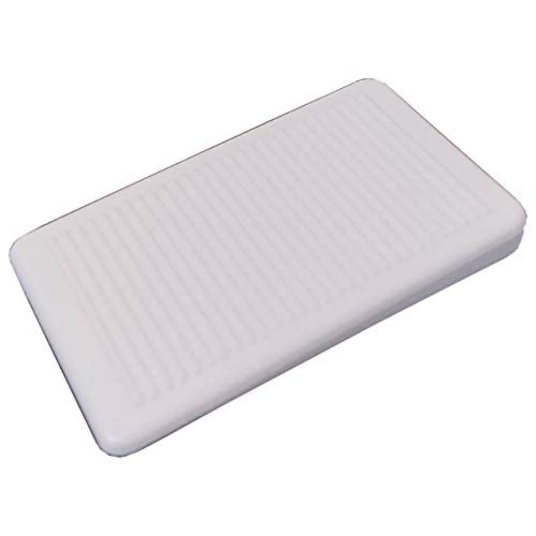 Merriway BH07094 (75 Pcs) White Furniture Window Soft Ridged Stackable Wedges Shims Handy Box - Pack of 75 Pieces