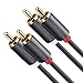UGREEN 2RCA Male to 2RCA Male Stereo Audio Cable Gold Plated for Home Theater, HDTV, Gaming Consoles, Hi-Fi Systems (6ft 2m) primary