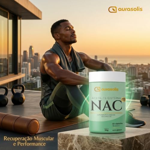 NAC N-Acetil L-Cisteína 600mg Aurasolis 60 Cápsulas | Antioxidante