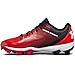 Under Armour Boys' Leadoff Low RM Jr., Black (061)/Red, 4