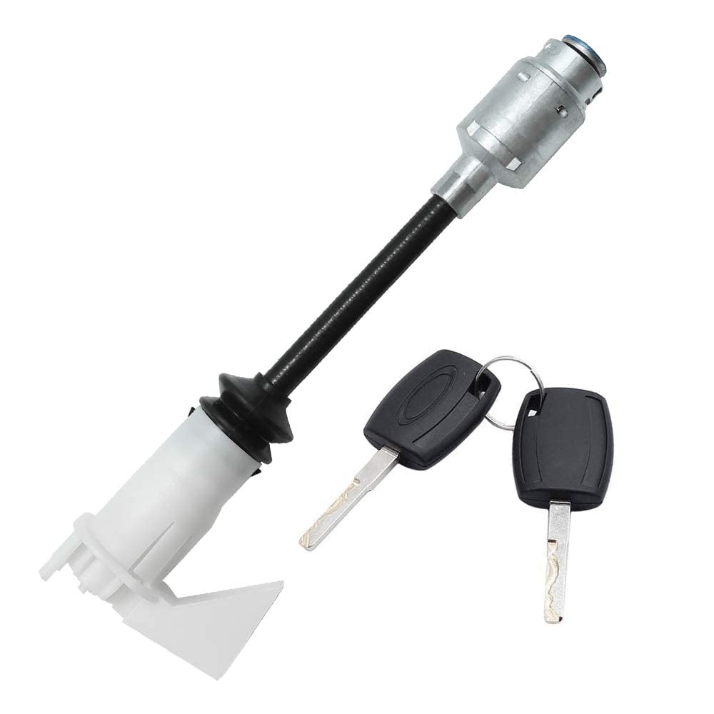 Hoypeyfiy Bonnet lock Repair Kit Lacth with 2 keys Replacement for Ford Focus MK2 2004-2012, Replacement for Focus C-Max 2003-2007 (1343577-Long Type Rod)