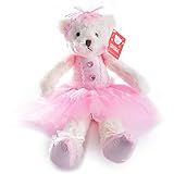 Wewill Super Cute Plush Ballerina Teddy Bear Stuffed Animal Creative Toy 15-Inch (Pink)
