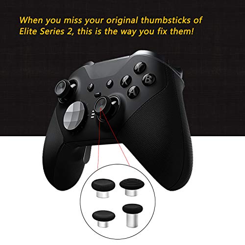 EMODS GAMING 6 in 1 Metal Thumbsticks Grip Joysticks Replacement for