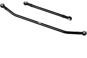 LCX Racing 1/10th RC Crawler Car Aluminum AR60 OCP Front Axle Steering Link for Axial Wraith RR10 SMT10 AX10, Upgrades Parts Accessories (Black)