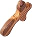 Holy Land Market Perfect Hand fit Olive Wood Cross - Carved Round and with Hand Shape (Large 4.3 In)