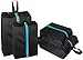 MISSLO Waterproof Zippered Travel Shoe Bags for Men & Women (4 Pack, Black)