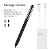 MoKo Active Stylus Pen Fit with Apple iPad, High Sensitivity Rechargeable Pencil Capacitive Digital Pen Compatible with iPad Pro 9.7/10.5/11/12.9,iPad mini 5/iPad Air 3 2019,iPad 9.7 2017/2018 - Black