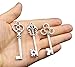 Aokbean Mixed Set of 30 Large Skeleton Keys in Antique Silver - Set of 30 Keys