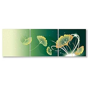 Romantic Flower Home Artwork for Living Room Bedroom x3 Panels