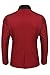 Coofandy Men's Casual Dress Suit Slim Fit Stylish Blazer Coats Jackets, Size Large, Red
