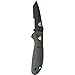 Benchmade - Mini Griptilian 557 Knife, Serrated Tanto, Coated Finish, Olive Handle