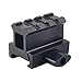 JIALITTE High Profile Compact Aluminum Alloy 1inch Riser Mount for 20mm Rails