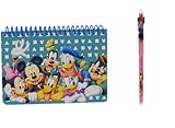 Disney Mickey Mouse and Friends Spiral Autograph Book - Teal by Goofy Mickey Donald