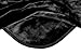 Vivalon Solid Color Ultra Silky Soft Heavy Duty Quality Korean Mink Reversbile Blanket 8 lbs Queen Black