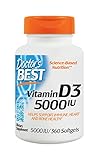 Doctor's Best Vitamin D3 5000 IU Softgels, 360 Count
