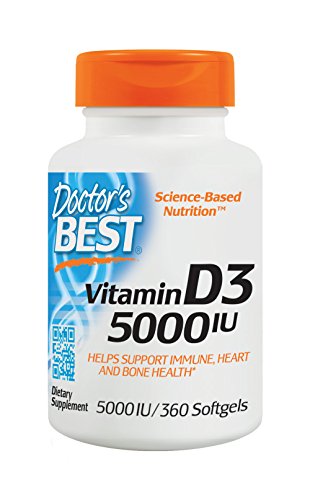 Doctor's Best Vitamin D3 5000 IU Softgels, 360 Count