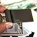 Y&G MC1043 Black Mirror Stainless Steel Triple Folding Money Clip Formal Wear