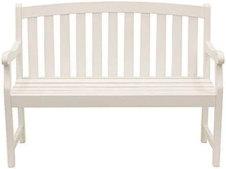 Decor Therapy Fr8588 Outdoor Bench White Amazon Sg Lawn Garden