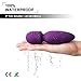 Mini Wand Massager,Fovel Wireless Cordless Portable Small Size Handheld Powerful Massage for Back Neck Shoulder Silent Waterproof USB Chargeable,Purple ...