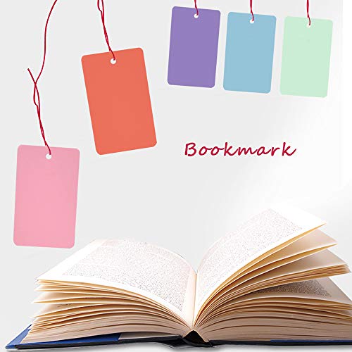 Cehomi 5 Color Flash Cards Index Cards. Multicolor Note Cards with Binder Ring. Blank Kraft Paper Easy Flip DIY Greeting Cards(10 Pack,50 Pieces/Pack, 3.5x2.2 inch)