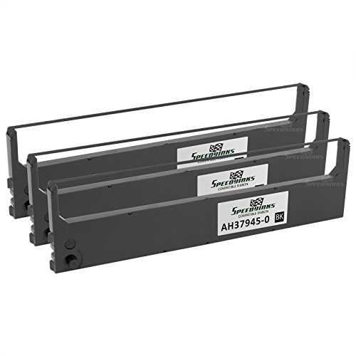 Speedy Inks - 3PK Compatible Citizen Black Printer Ribbon, AH37945-0 for use in Blue Chip, Citizen Plus, Citizen Swift, Commodore, Pitney Bowes, Schneider, & Synelec Models