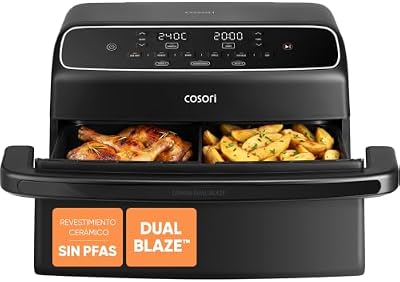Freidora de Aire 8,6L Dual Blaze TwinFry Compact, sin PFAS ni Teflon