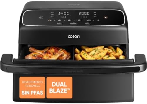 Freidora de Aire 8,6L Dual Blaze TwinFry Compact, sin PFAS ni Teflon