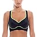 SYROKAN Women's Medium Impact Full Figure Racerback Wirefree Foam Support Sports Bra