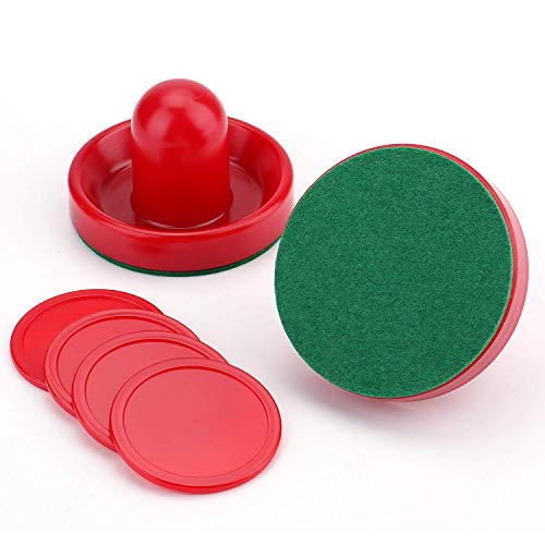 Faswin Home Standard Air Hockey Replacement Pucks & Slider Pusher Goalies for Game Tables, Equipment, Accessories(4 Striker, 8 Puck Pack) - Thumbnail 3